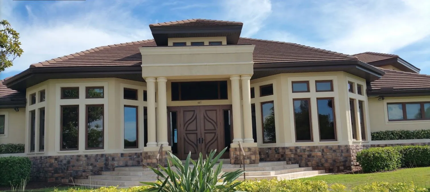A luxurious home with exterior paint by Paint Masters Painting Contractors LLC in Venice, FL.